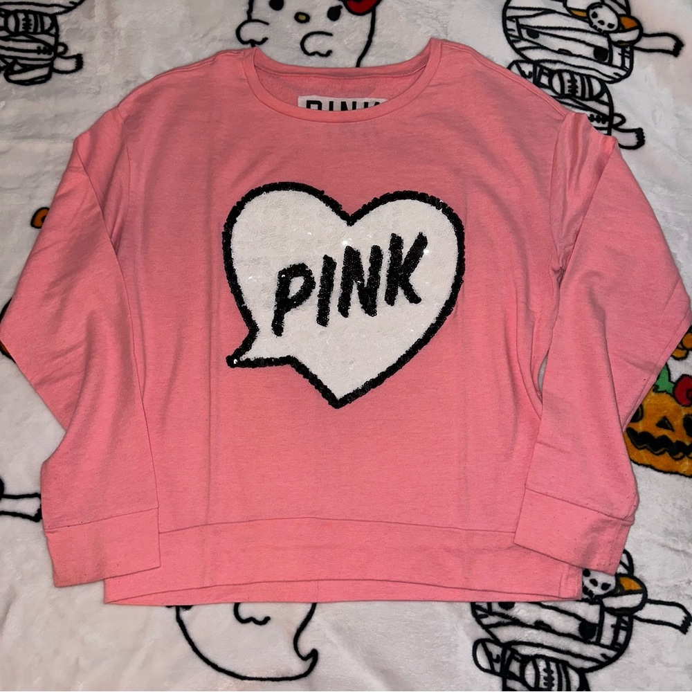 Victoria’s Secret PINK sweatshirt with sequins 💕✨
